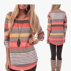 Striped Multicolor Women's Top